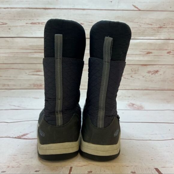 Keen Kids 'Hoodoo' Waterproof Winter Snow Boots In Black Sz 5 Big Girl - Picture 5 of 11